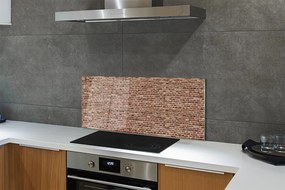 Szkło do Kuchni na Ścianę Dekoracyjny Mur Ceglany