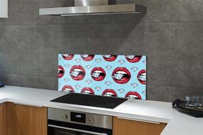 Szklany Panel Diamentowe Usta