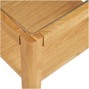 Stolik ze szklanym blatem 40x40 cm Lourmarin – House Nordic