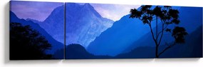 Obraz - Nocne niebo w Nepalu (170x50 cm)