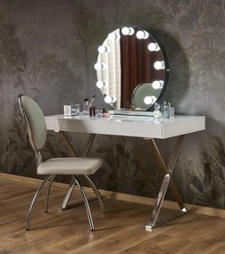 TORANO lustro stołowe z oświetleniem LED fi.70cm toaletka nowoczesne do sypialni