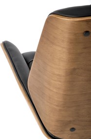 Krzesło biurowe Gavin z elementami ze sklejki