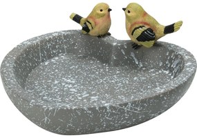 Poidełko dla ptaków Serce, 25,4 x 25,4 x 10,5 cm, polystone