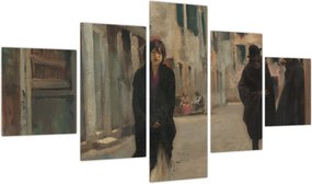 Obraz - John Singer Sargent, Street in Venice, reprodukcje (125x70 cm)