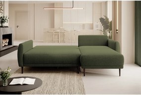 Narożnik BONO z funkcją spania Drewniane nóżki Eleganckie podłokietniki Głębokie siedzisko Prawa strona Barrel 38