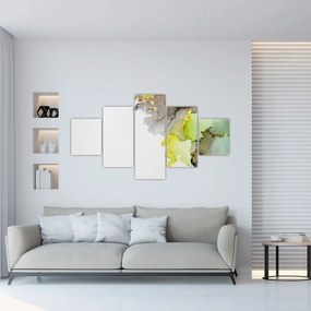 Obraz - Sztuka abstrakcyjna w tuszu (125x70 cm)