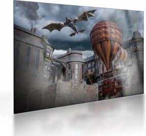 Obraz na szkle - Surrealistyczny krajobraz (70x50 cm)