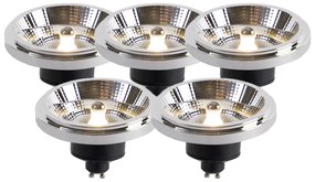 Zestaw 5 żarówek LED AR111 GU10 12W 2000K-3000K dim to warm