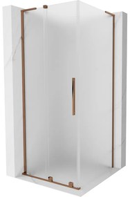 Mexen Velar L kabina prysznicowa rozsuwana 110 x 110 cm, szron, różowe złoto - 871-110-110-33-60