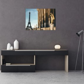 Obraz z placu Trocadero, Paryż (70x50 cm)