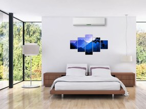 Obraz - Nocne niebo w Nepalu (125x70 cm)
