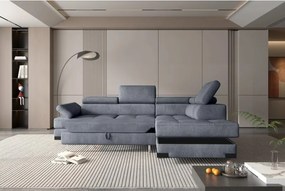 Narożnik EMPORIO L Prawostronny z funkcją spania Prawostronny w ktaninie SERENO 694 WERSAL