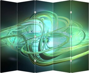 Parawan - Zielona abstrakcja (210x170 cm)