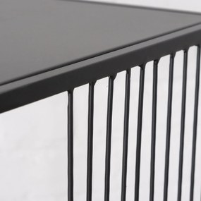 Metalowy regał Cindy, 4 półki, 115 x 30 cm