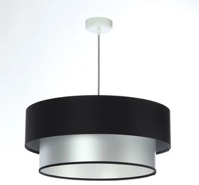 Lampa wisząca DOUBLE BLACK 50 srebrna/czarna BPS KONCEPT