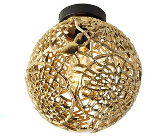 Lampa sufitowa w stylu art deco złota - Maro