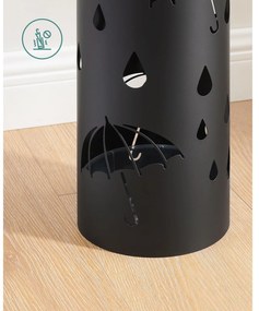 SongmicsHome Metalowy stojak na parasole ANABEL, 17x41 cm, czarna