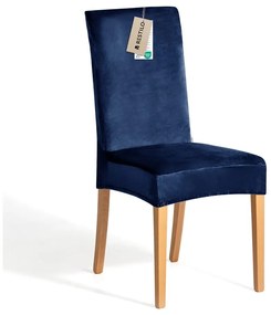 Niebieski elastyczny pokrowiec na krzesło 48 cm Sento – Restilo