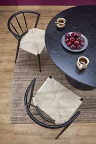 Okrągły stół na masywnej podstawie Ginter