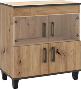 Komoda CORTEZA 80 cm do Salonu Sypialni Dąb artisan