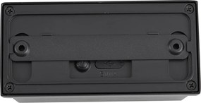 Wall Lamp Black Lux Sensor Magnetic Incl. LED Rechargeable - Batt