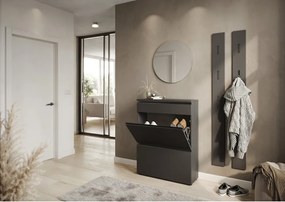 Antracytowa szafka na buty 80x107x29 cm Baldone – Germania