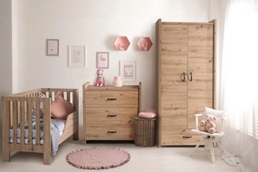 Łóżeczko dziecięce z funkcją sofy Amelia II 120x60, dąb