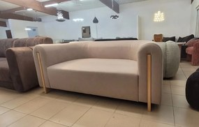 Sofa Beżowa, tapicerowana tkaniną 180/90/75 cm BOWEN