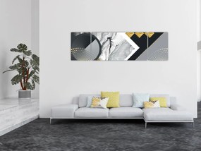 Obraz - Teksturowany kolaż (170x50 cm)