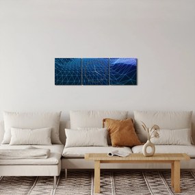 Obraz - Góry w modelu komputerowym (z zegarem) (90x30 cm)