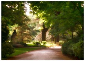 Obraz na szkle - park (70x50 cm)