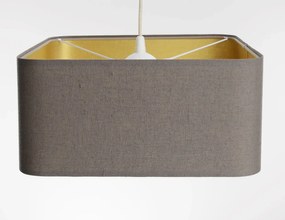 Lampa wisząca KWADRO LEN 002-40w20 beżowa/złota BPS KONCEPT
