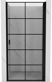 Mexen Mist-B drzwi prysznicowe uchylne prawe 70 cm, czarna kratka, czarne - 8A2-070-000-70-77-P