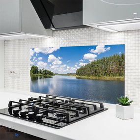 Szkło Ozdobne do Kuchni Leśna Cisza nad Jeziorem