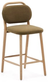 Hoker w kolorze khaki (wysokość siedziska 66 cm) Helda – Kave Home