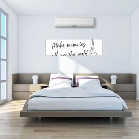Obraz - Twórz wspomnienia (170x50 cm)