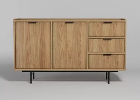 Komoda Nordell 2D3S – nowoczesna komoda z 2 drzwiami i 3 szufladami