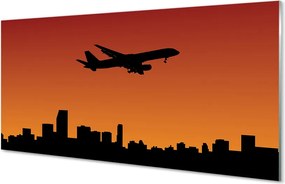 Panel nad Blat Kuchenny Samolot w Blasku Zachodzącego Słońca