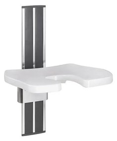 Siedzisko prysznicowe 43x67 cm srebrne/białe