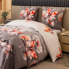 PrzytulneMieszkanie.pl PrzytulneMieszkanie.pl Pościel z mikrofibry FLARISSE szara Rozmiar pościeli: 70 x 80 cm | 140 x 200 cm