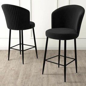 Zestaw krzeseł barowych Alte Black, 2 szt., 2 szt.