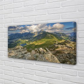 Fotoobraz na płótnie Góry i Jezioro