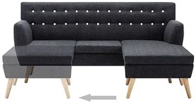Tapicerowana pikowana sofa  ciemnoszaraF5-B82