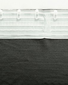 Zasłona BASIC na taśmie marszczącej 140x300 cm grafitowy 1 szt.