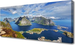 Obraz canvas Fiordy w Lazurowym Blasku