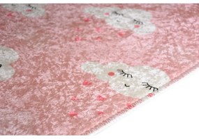 Jasnoróżowy dywan dziecięcy odpowiedni do prania 100x160 cm Pink Clouds – Vitaus