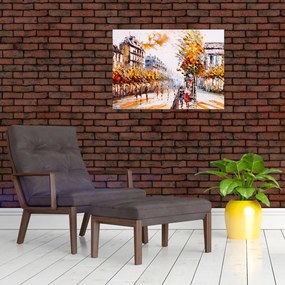 Obraz - Ulica w Paryżu (70x50 cm)