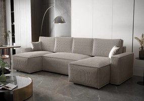 BEDANTE Narożnik AMBRO U Poso 100 z funkcją spania i pojemnikiem, kształt U, rozkładana sofa