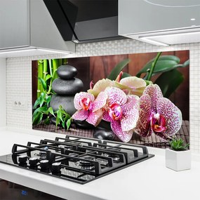Dekor Szklany do Kuchni Orchidea w Klimacie Zen