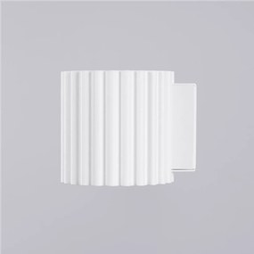 Kinkiet AURA biały G9 ryflowany SOLLUX  LIGHTING